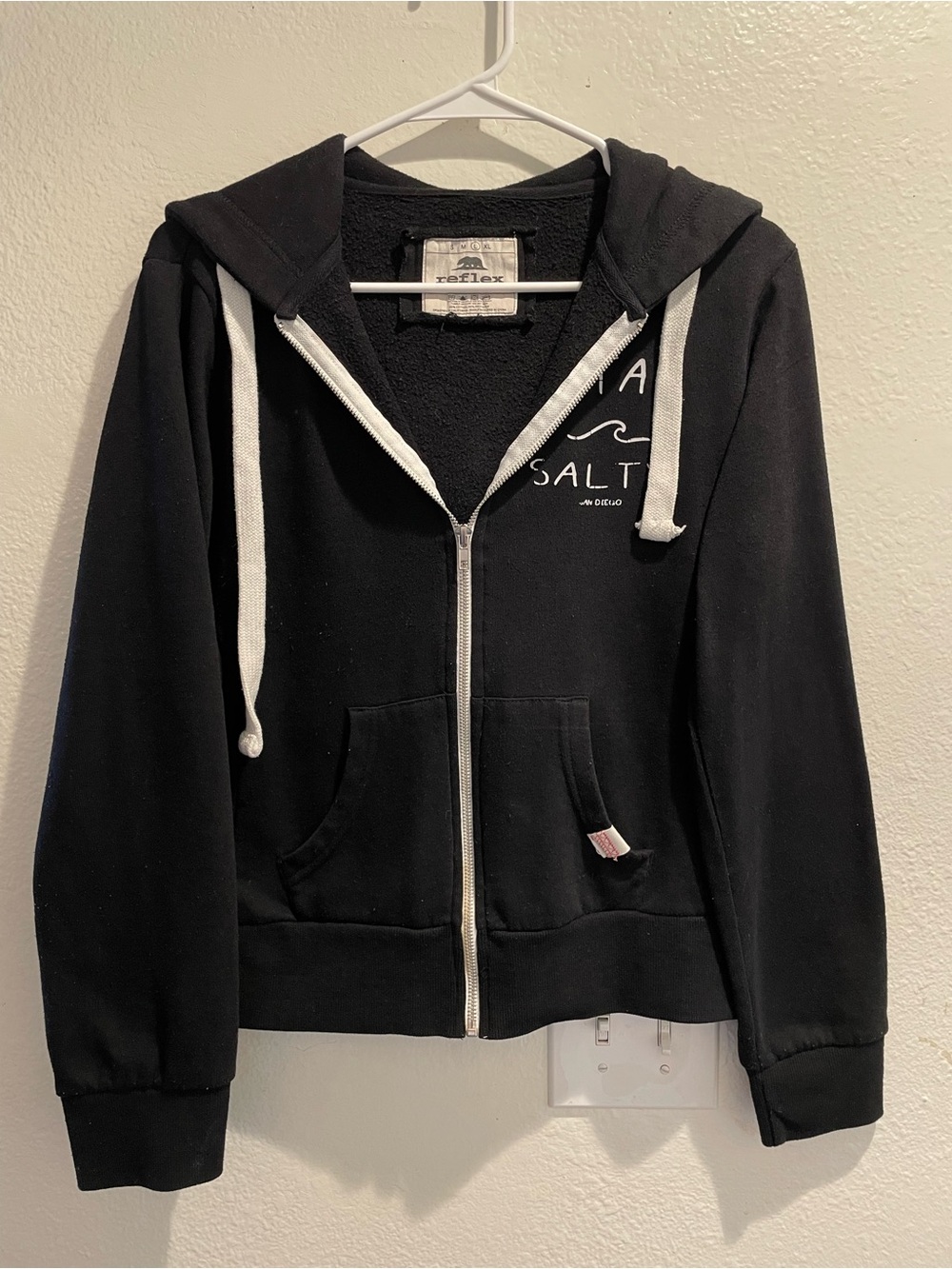 Reflex CALIFORNIA San Diego Surf Zip Up Hoodie Black L 🏄‍♀️